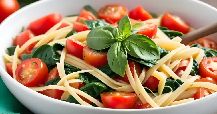 Pasta With Tomatoes And Spinach