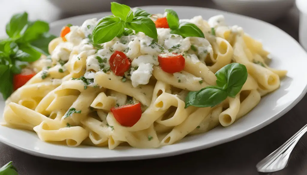 Creamy ricotta mint & garlic pasta | veg recipes Kitchen