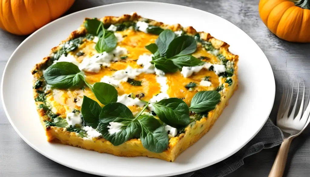 Savoring Autumn Flavors Healthy Pumpkin Spinach And Feta Quiche Recipe Veg Recipes Kitchen 4685