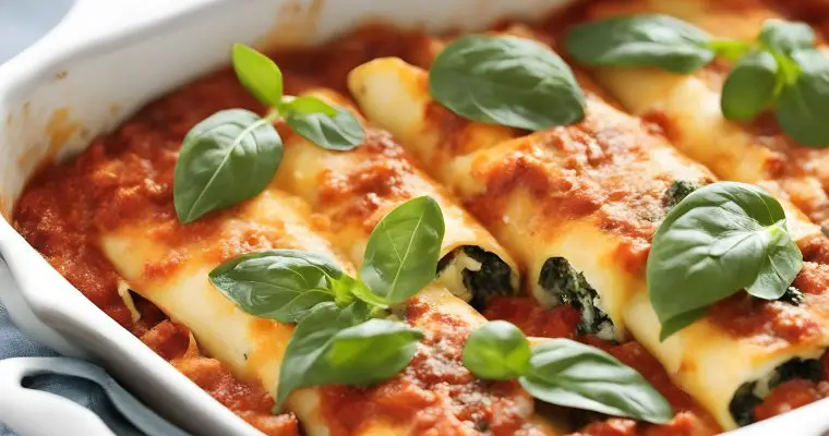 “Deliciously Homemade: Spinach and Ricotta Cannelloni Recipe”