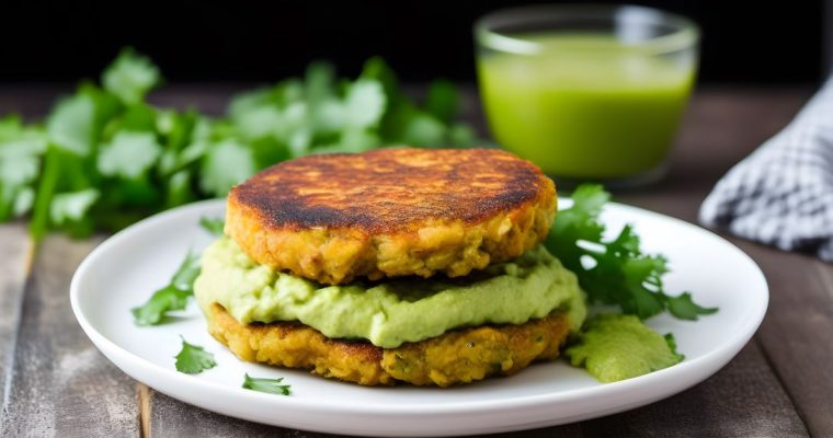 “Wholesome Delight: Vegan Chickpea Cakes with Creamy Mashed Avocado Recipe”