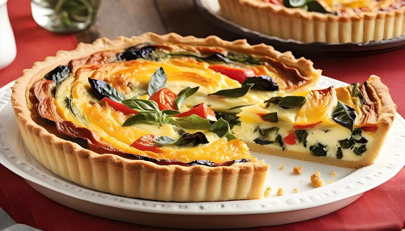 Roast Vegetable Quiche | veg recipes Kitchen