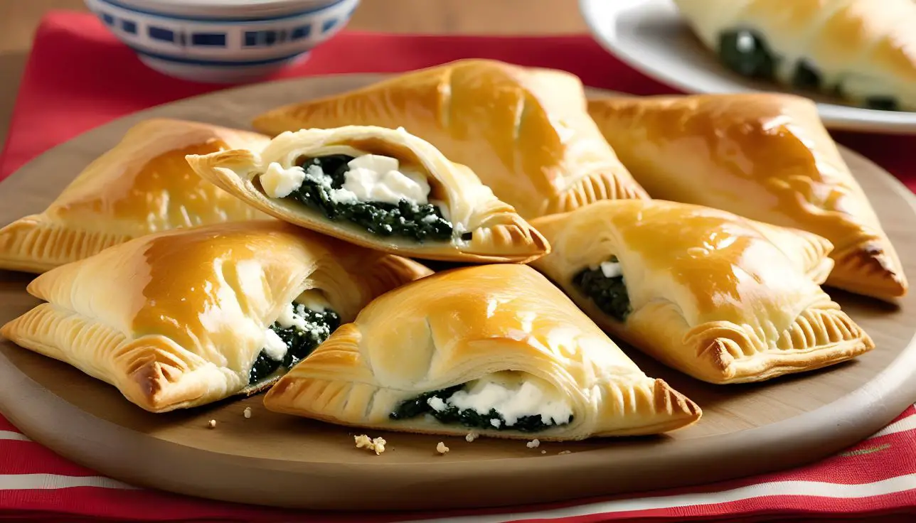 Savory Delight Spinach Feta Turnovers Recipe veg recipes Kitchen