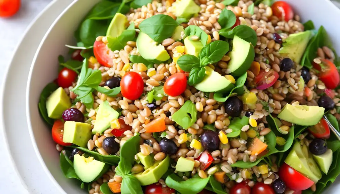 Vegan Mixed Grain Salad veg recipes Kitchen