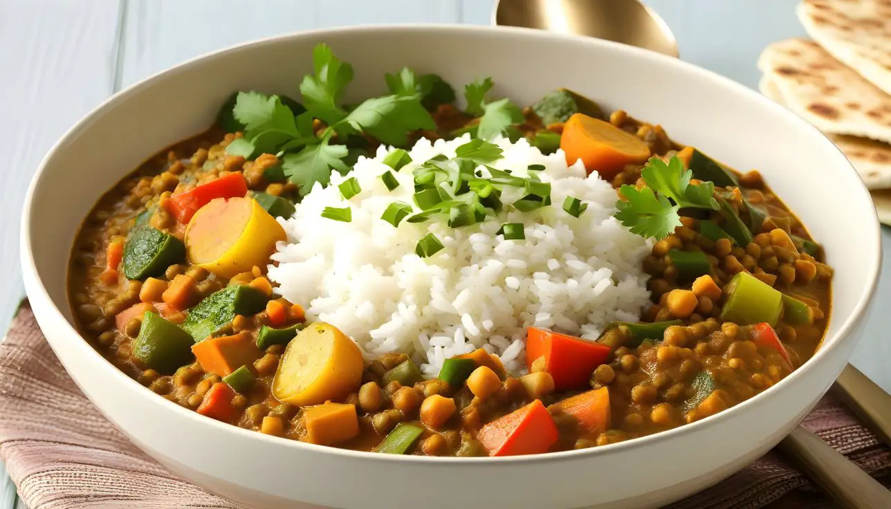 Vegetable And Lentil Curry | veg recipes Kitchen