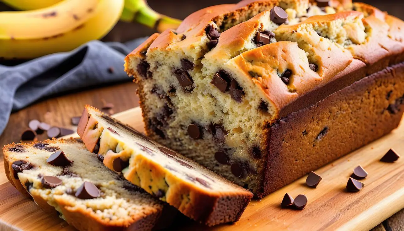 Banana Chocolate Chips Bread veg recipes Kitchen