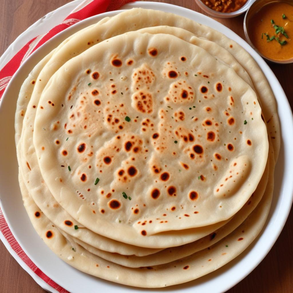 Paratha Recipe | Indian Flatbread Recipe (Plain Paratha) | veg recipes ...